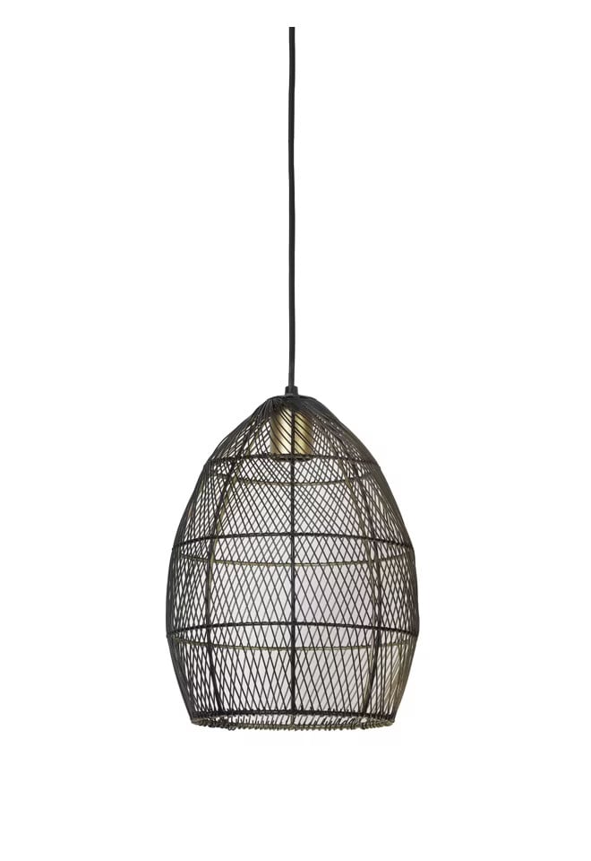Light & Living Hanglamp Meya Zwart Ø 23cm