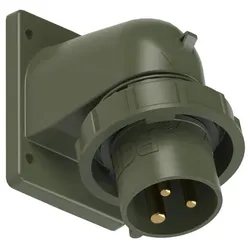 PCE 777232-6.u CEE-Anbaugerätestecker Winkel 32A3p6h IP67 bronzegrün 7772326u