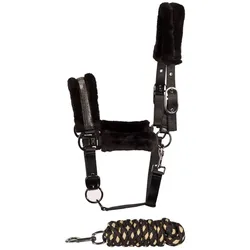 Harrys Horse Halfterset Denici Cavalli Stardust schwarz mit Glitzer, Größe: Full