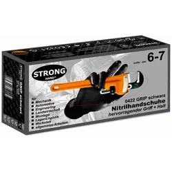 Stronghand Nitrilhandschuhe GRIP Schwarz 50 Stk Box
