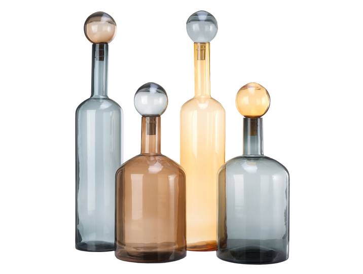 POLSPOTTEN - Carafe Bubbles - Marron - Verre - Designer Pols Potten Studio