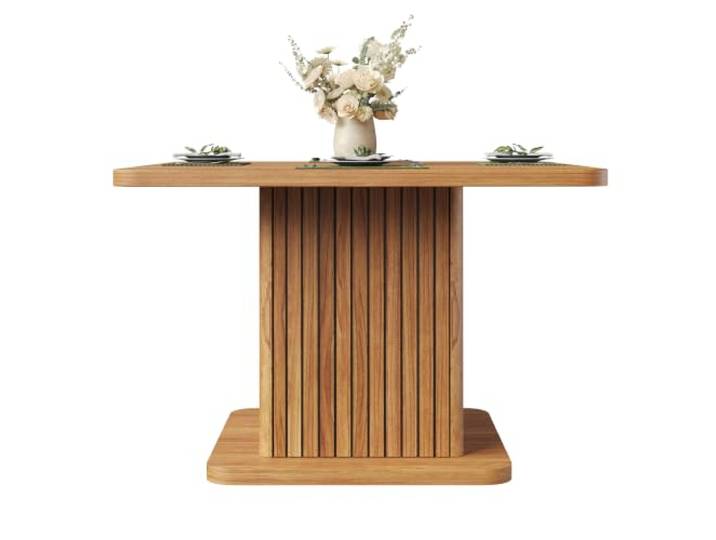 Ropilly Moderne weiß Kücheninsel mit klappbarer Tischplatte, MDF‑Sideboard mit Schubladen und Regalen, 140×40×90 cm, für kleine Küchen und offene Küchen