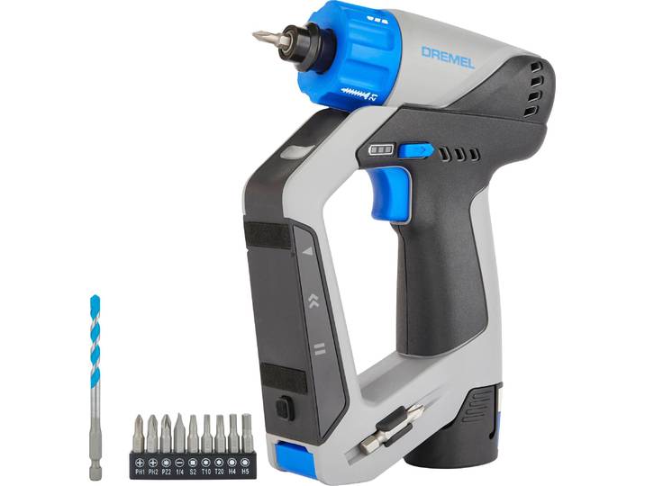 Perceuse multifonction Blueprint (DD12V-S1) - DREMEL - avec 1 batterie 2AH - chargeur - accessoires - F013DD12JA