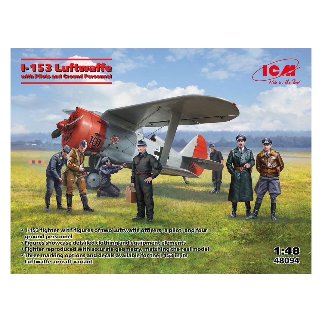 ICM I-153 with Luftwaffe Pilots and Ground Personnel (48094)