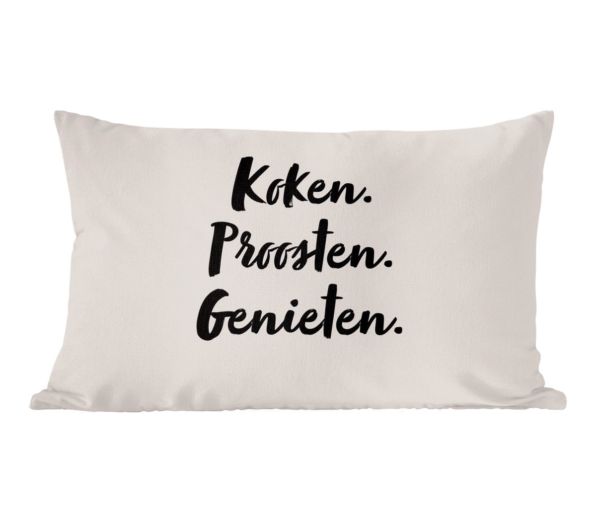 PillowMonkey Sierkussen Quote Taupe - 60 x 40 cm