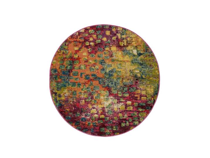 Tapis multicouleur d 120 rond