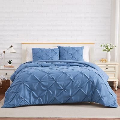 Southshore Fine Linens Pintuck 3 piece Duvet Cover Set