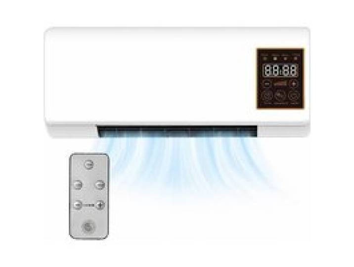 Ventilateur Mural Avec Télécommande Ventilateur Mural Réversible Split Sans Unité Extérieure pour Maison Chambre à Coucher Salon