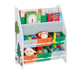 Relaxdays, Kinderregal, Kinderregal (62.50 x 31 x 74 cm)