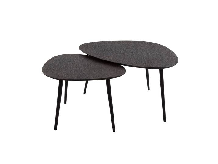 Clemento Metallic Couchtisch organisch