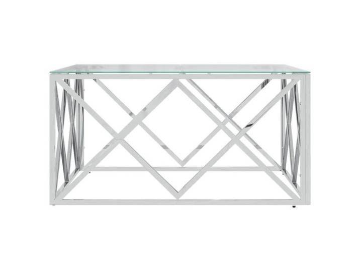 Bon plan  Table basse/table d'appoint - JILI HOT - 80x80x40cm - Acier inoxydable et verre - Pour salon Thome1698230