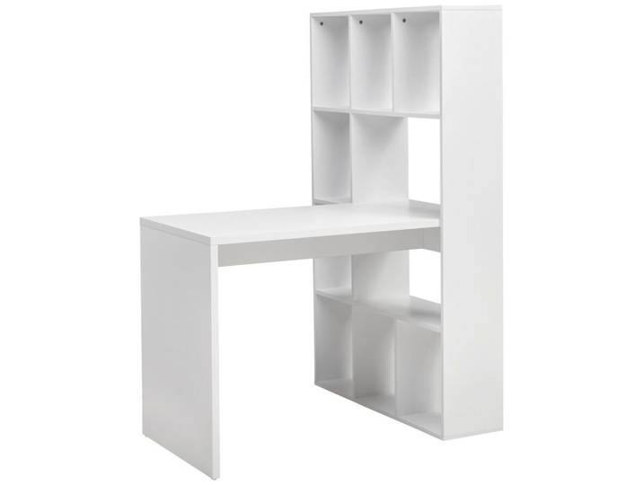 Mid.you Schreibtischkombination, Weiss, Holzwerkstoff, 9 Fächer, 94x149x110 cm, Stauraum, Büromöbel, Schreibtische, Schreibtischkombination