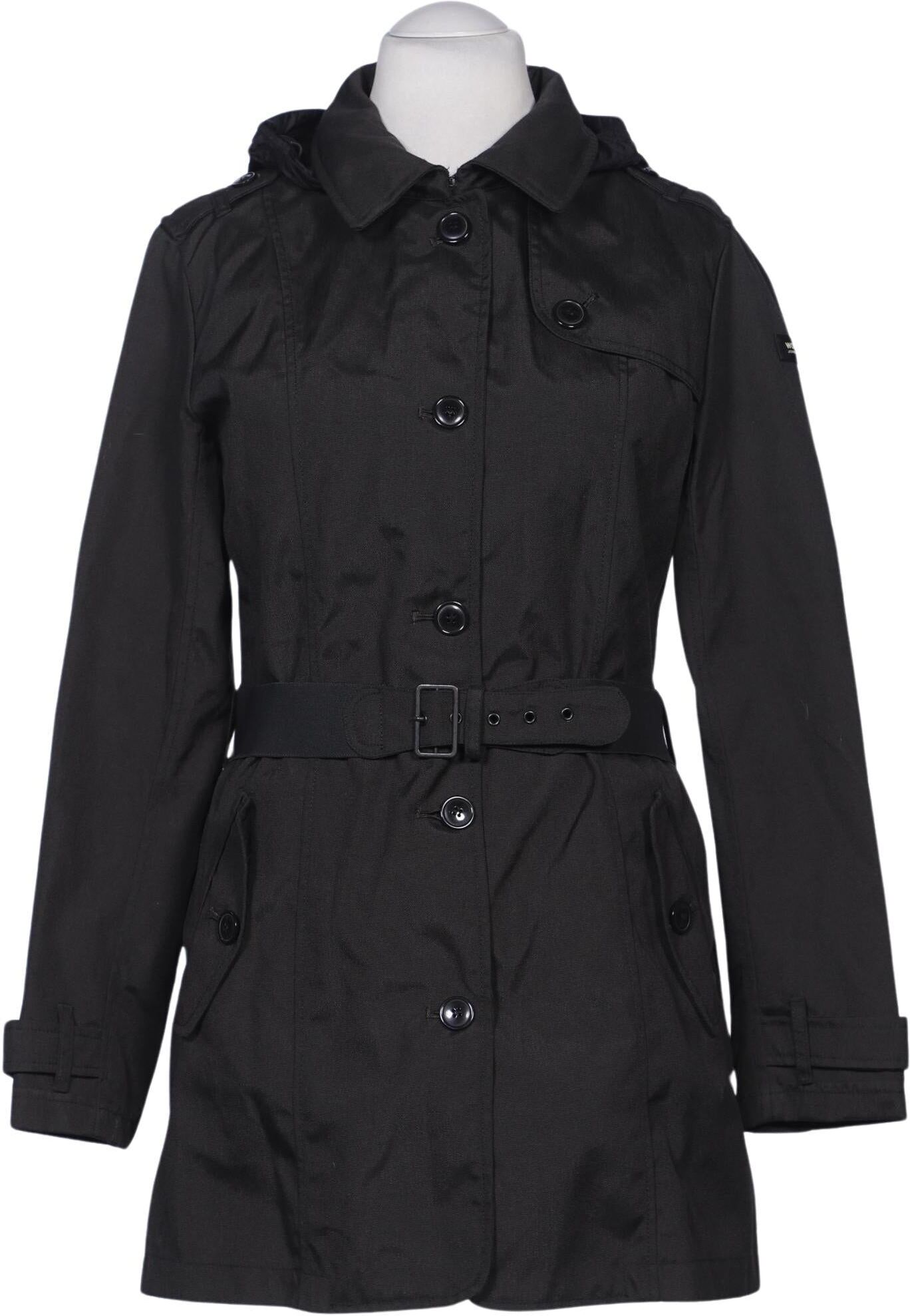 Woolrich Damen Mantel, Schwarz, Gr. L, Synthetik - Second Hand