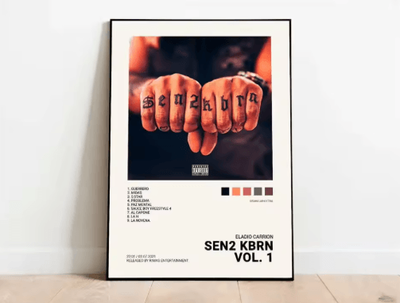 Inspire Picks Latin Rapper Wall Art Quevedo & Urban Music Album Canvas Poster Decor hl005 15 20x30cm No Frame