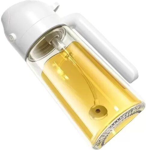 INF 600ml Öl-Sprühflasche aus verdicktem Glas – Sprühen & Gießen, auslaufsicherer Ölspender für die Küche Weiß
