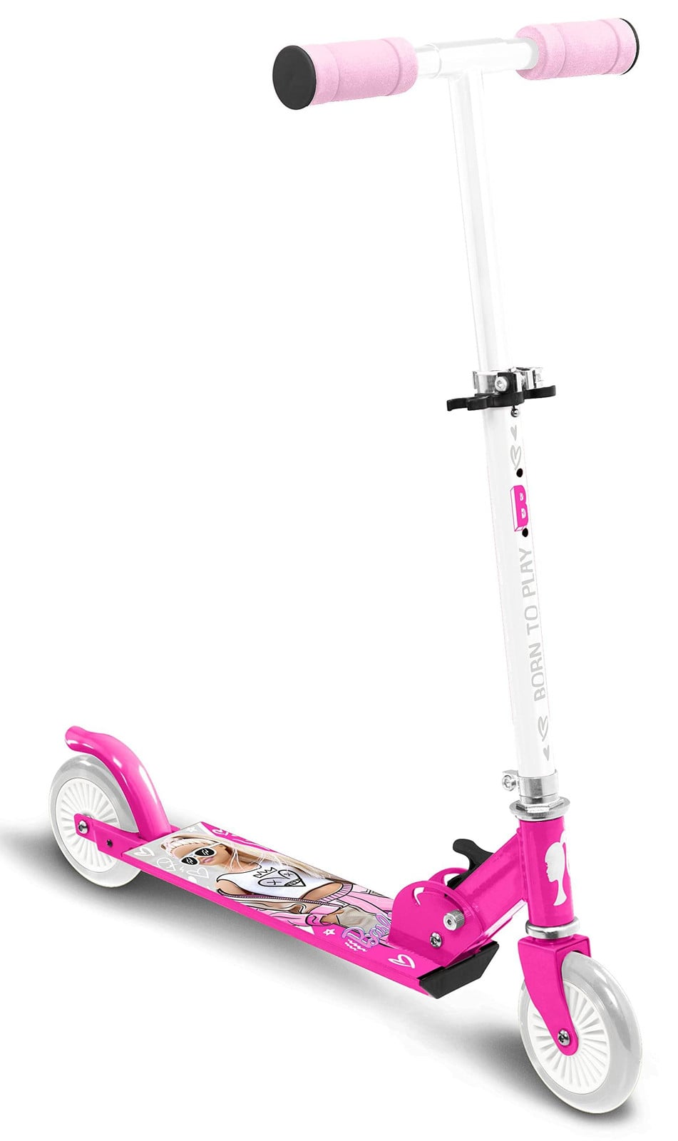 Stamp Barbie inklapbare step voor kinderen vanaf 4 jaar met ABEC 5 kogellagers