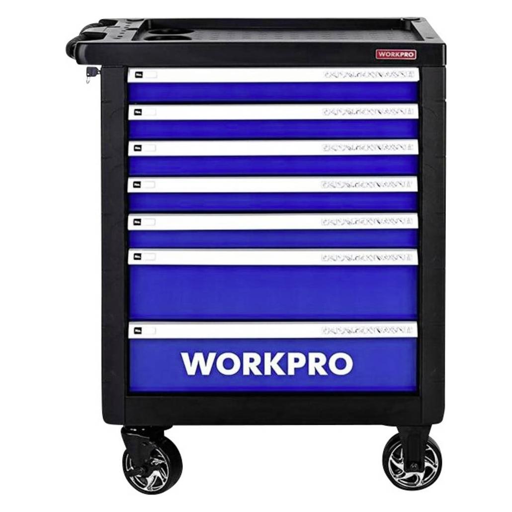 Workpro WP209074 7-Schubladen Werkstattwagen mit 193 Werkzeugen (193x) (WP209074)