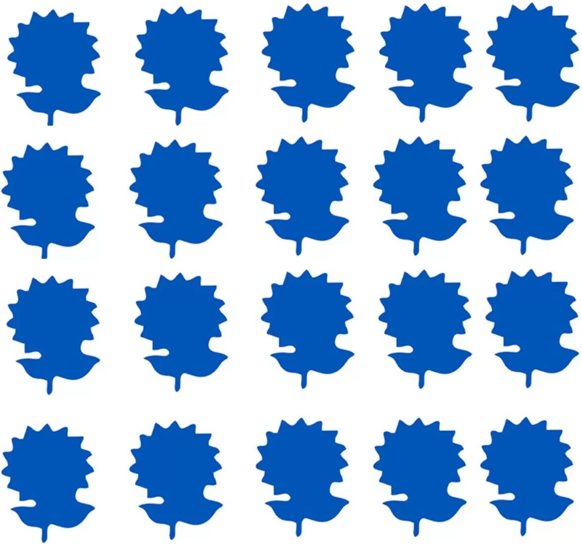 INF Sonnenblumen-Garten Doppelseitige Klebefallen 20 Stück – Blaue PP-Platte mit Abziehpapier, 13.5cm x 8cm