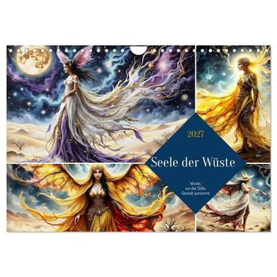 Seele der Wüste - Wüste wo die Stille Gestalt annimmt (Wandkalender 2027 DIN A4 quer), CALVENDO Monatskalender