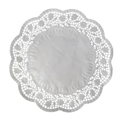 Deko-Tortenspitze (PAP) rund weiß Ø40cm