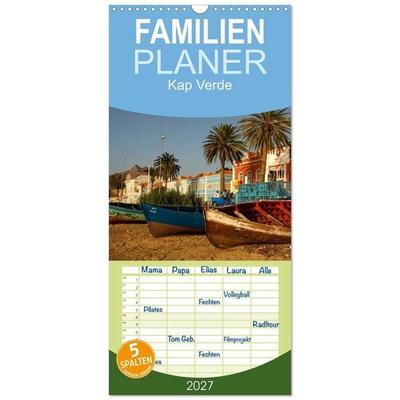 Familienplaner 2027 - Kap Verde mit 5 Spalten (Wandkalender, 21 x 45 cm) CALVENDO