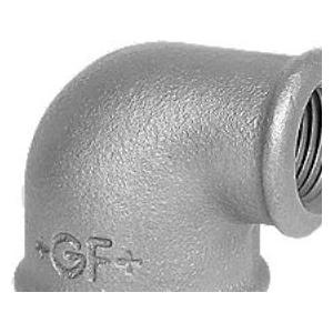 Georg Fischer GF 1 - 3/4 schwarz Winkel 90 Grad Muffe / Hülse (770090122)