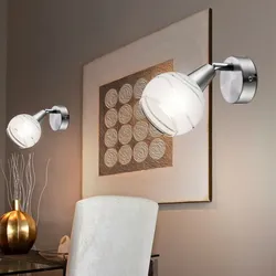 2er Set LED Wand Strahler Wohn Schlaf Zimmer Lese Nacht Lichter Lampen Glas Spots beweglich