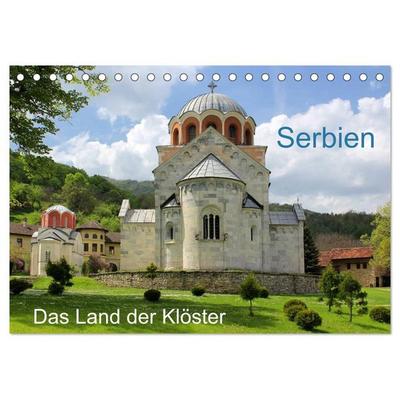 Serbien - Das Land der Klöster (Tischkalender 2027 DIN A5 quer), CALVENDO Monatskalender