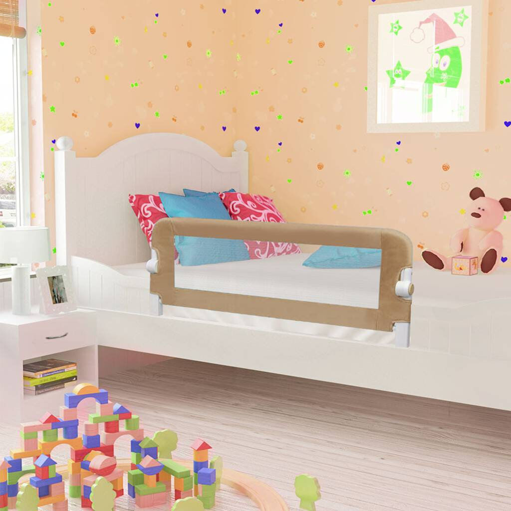Symple Stuff Lykke Toddler Safety Side Rails Taupe 42cm H x 40.5cm W x 102cm L