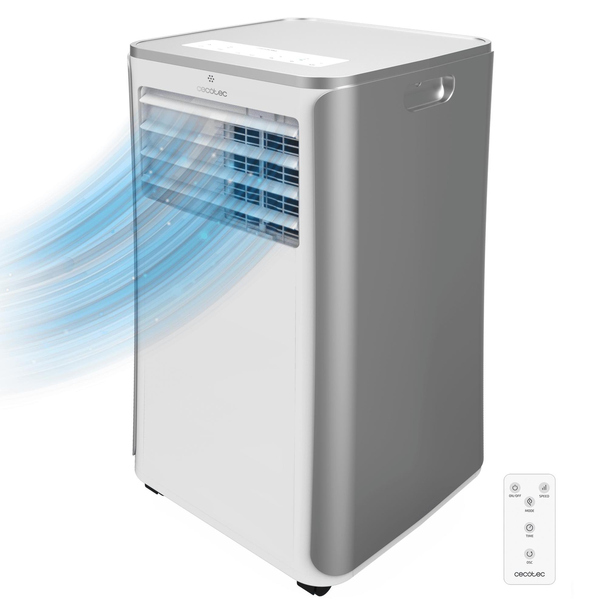 Cecotec 08173, Einteilige mobile Klimaanlage, Kühlung, Entfeuchter, Ventilator, 9000 BTU/h, 65 dB, 20 m², R290