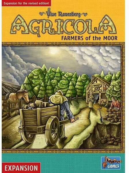 Lookout Spiele Agricola: Farmers Of The Moor (Revised Edition) - Expansion for Agricola Board Game with Forest and Moor Tiles, Winter and Warmth Requirements