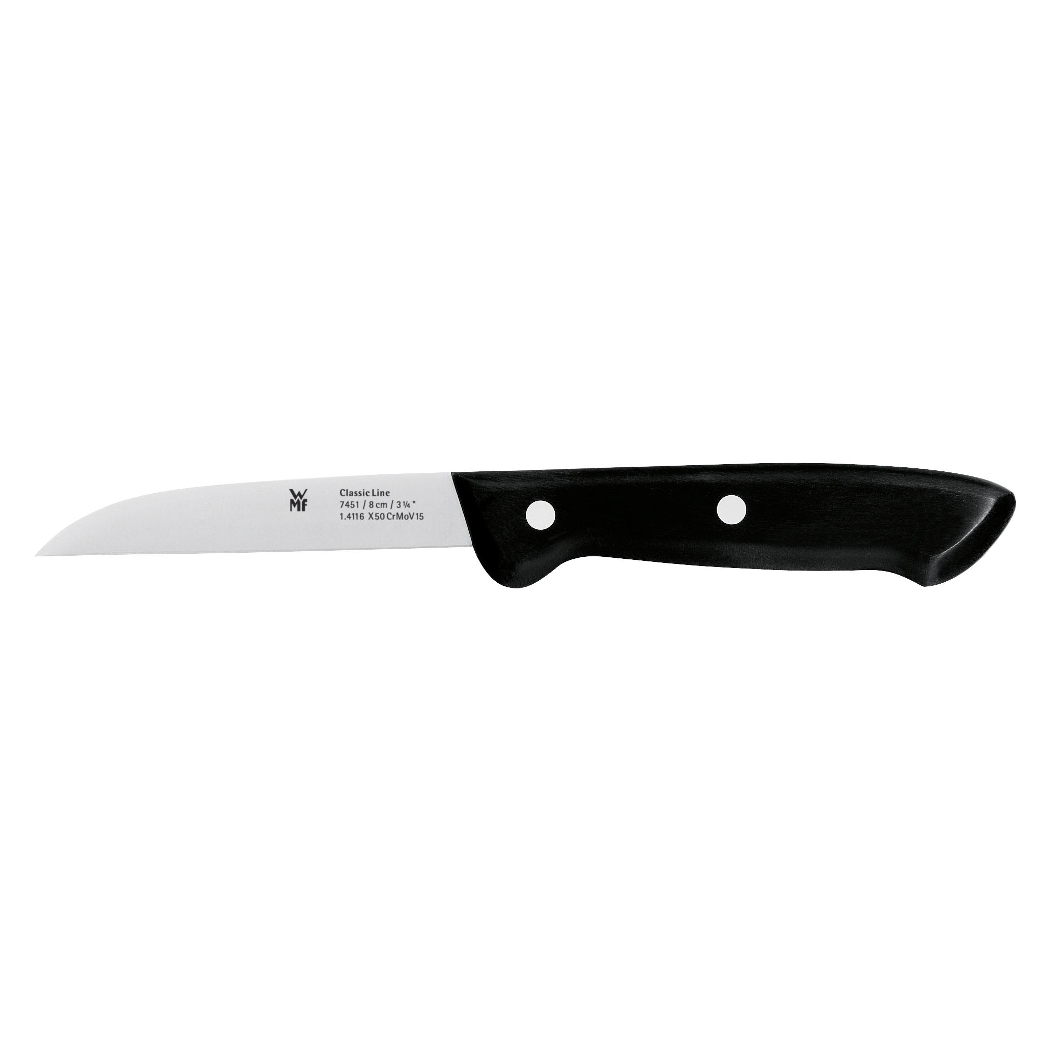 WMF Classic Line Gemüsemesser Schälmesser 18,5cm Klingenstahl Kunststoffgriff (8 cm) (1874516030)