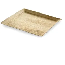Natureko Palmblatt Platte rechteckig 32,5 x 26,5 x 2 cm Karton (100 Stück)