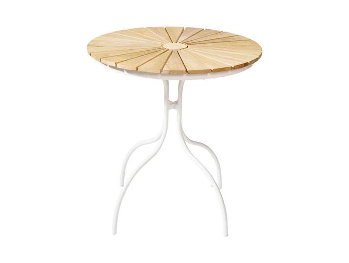 Gartentisch Ellen Weiß/Teak