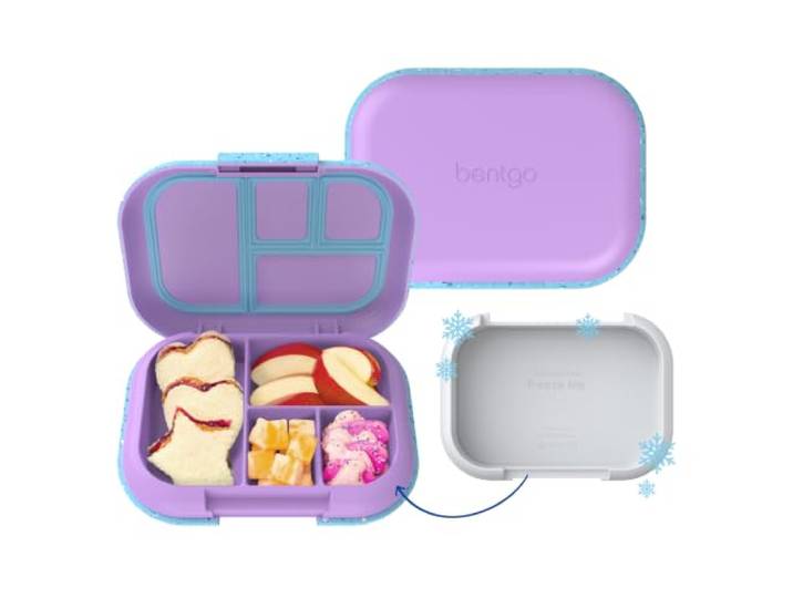 Bentgo Chill Kids Auslaufssichere Lunchbox – Bento-Box mit 4 Fächern und Eisbeutel, 3,3 Tassen Fassungsvermögen, PFAS & BPA-frei, mikrowellen- und spülmaschinenfest