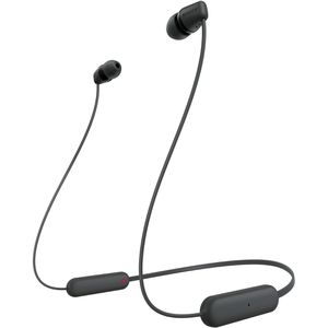 Sony Kopfhörer WI-C100B, schwarz, In-Ear, mit Mikrofon, Bluetooth