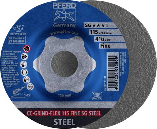 PFERD TOOLS 64187115 Schleifscheibe Durchmesser 115mm Körnung (num)=60 10St.