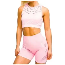 Gymhero, Damen, Tights, Leggings Streifen (S), Violett