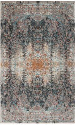 Alora Decor Cosmopolitan Modern Charcoal Gray Wool/Tencel Area Rug