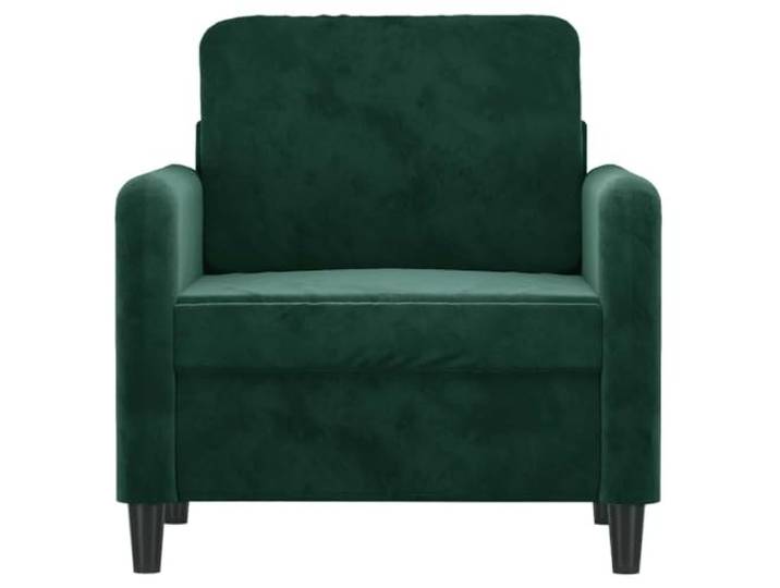 KTHLBRH Sessel Samt dunkelgrün 60 cm Gestell aus Metall, Schaumstoff, maximale Belastung 110 kg, für Wohnzimmer und Lesen