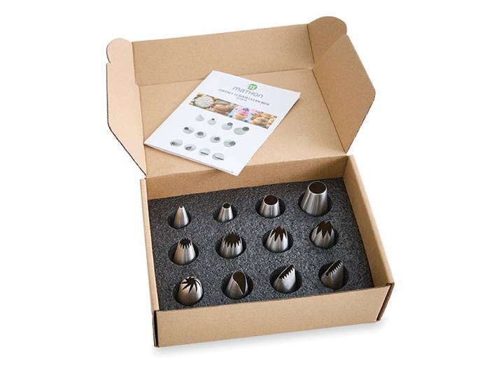 Coffret 12 douilles inox Mathon