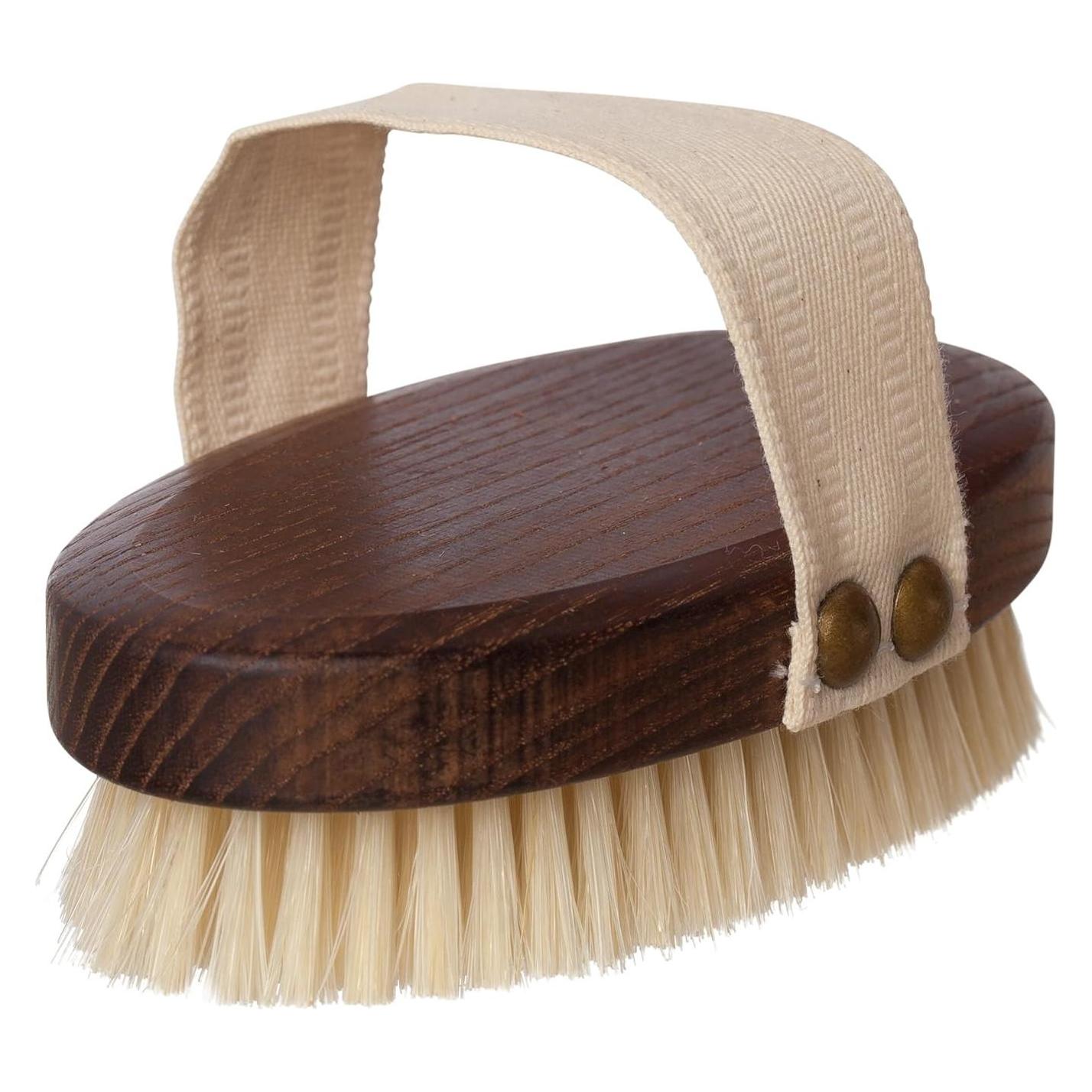Bürstenhaus Redecker Thermo-Massagebürste helle Borste mit Gurt (32748134)