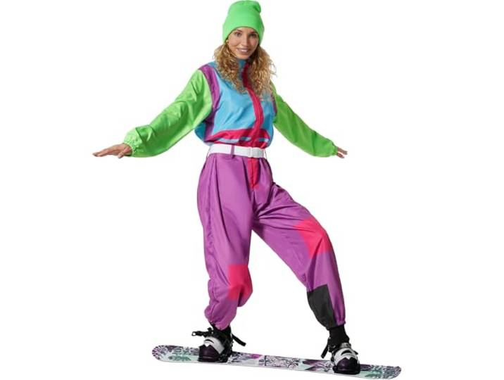 Dressforfun damenkostuum retro 80er 90er ski pakretro 80er 90er skikostuum - M
