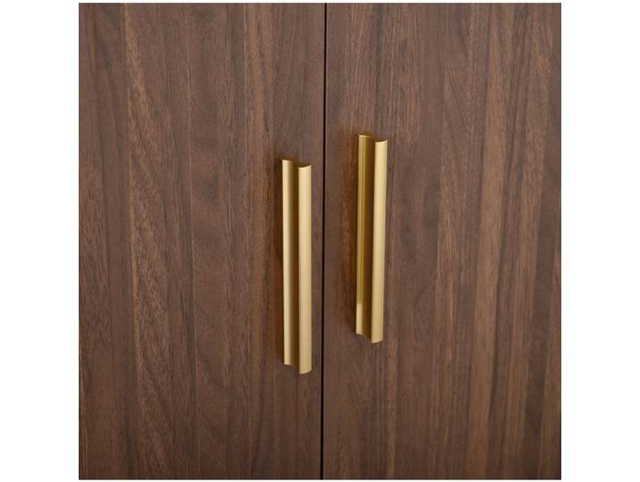 VUENOR Buffet bas 140 cm noyer – 2 portes coulissantes 2 tiroirs