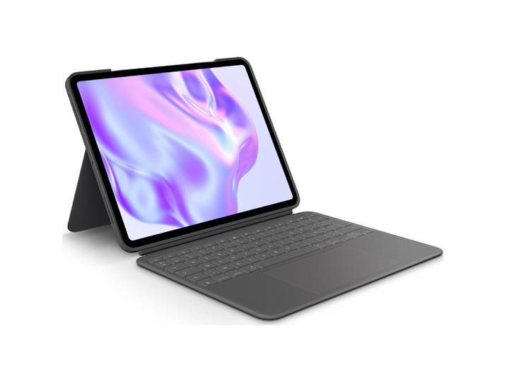 Logitech Combo Touch, AZERTY, Français, Trackpad, 1,9 cm, 1 mm, Apple 920-012663