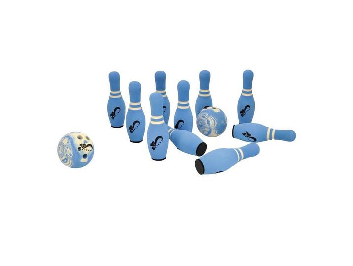 EDUPLAY Spielzeug-Gartenset Soft-Bowling mit 10 Pins und 2 Bowling Kugeln, (12-tlg)