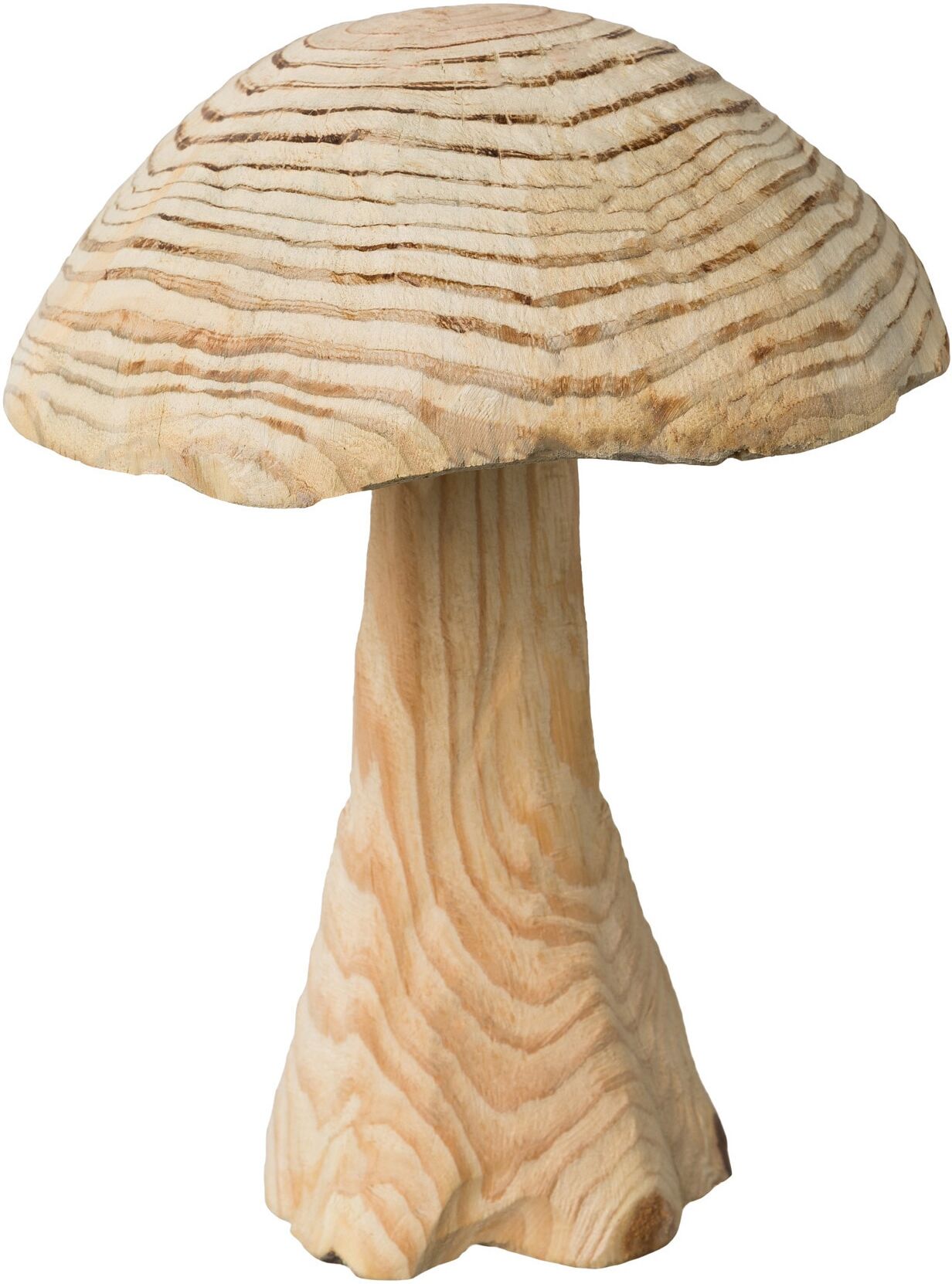 Dekoobjekt CREATIV DECO "Pilz, Weihnachtsdeko", beige (natur), H:28cm Ø:20cm, Massivholz, Dekofiguren, Dekoobjekt, aus Tannenholz gefertigt natur B/H/T: 28cm