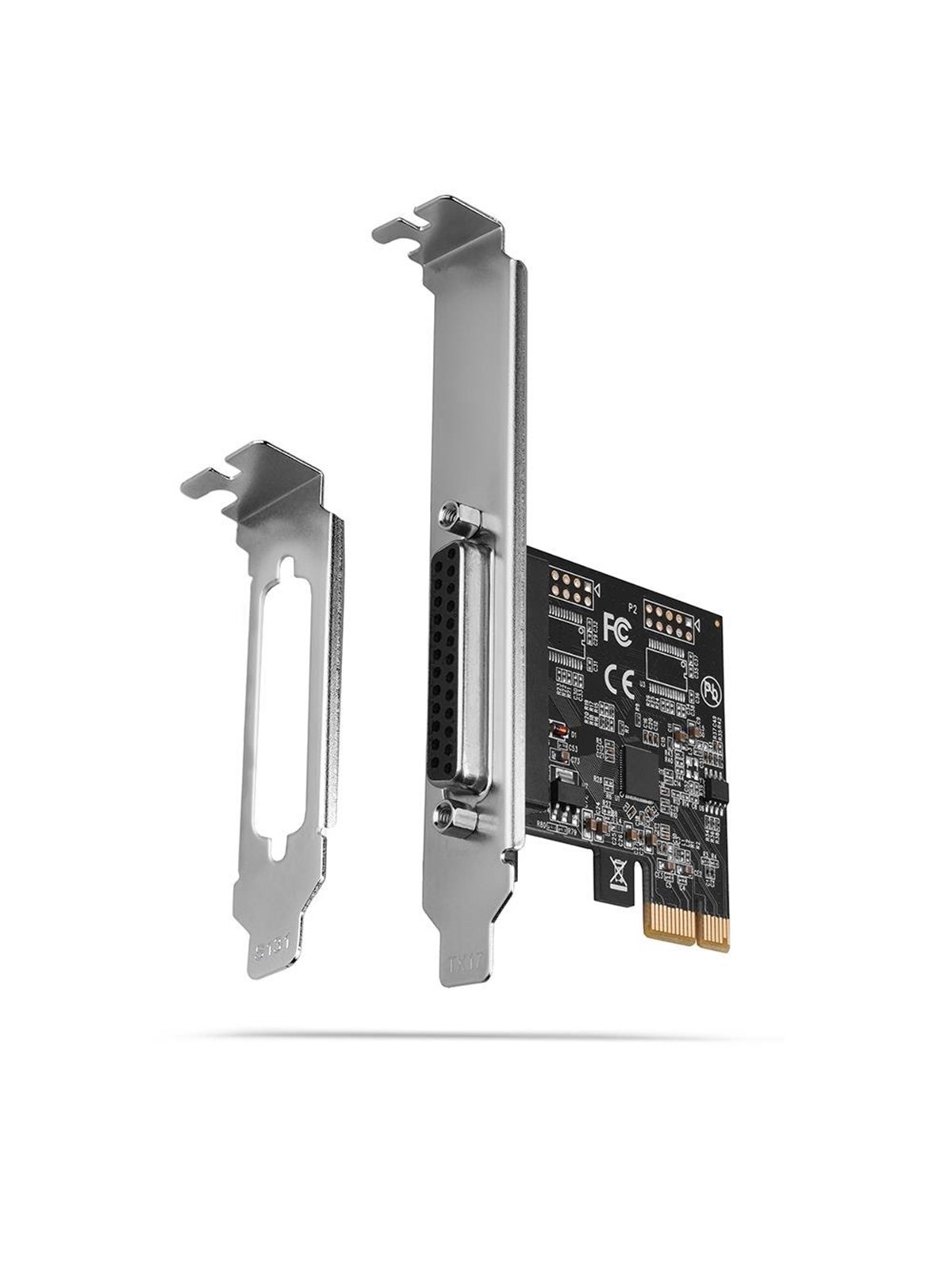 AXAGON Parallel-Port DB25 Anschluss PCI-Express Karte