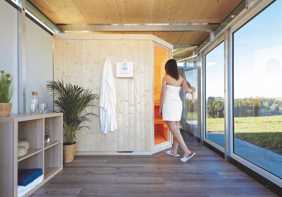 BIOHORTGARTE Sauna ''Thermarium'' CasaNova Türanschlag rechts 08439147