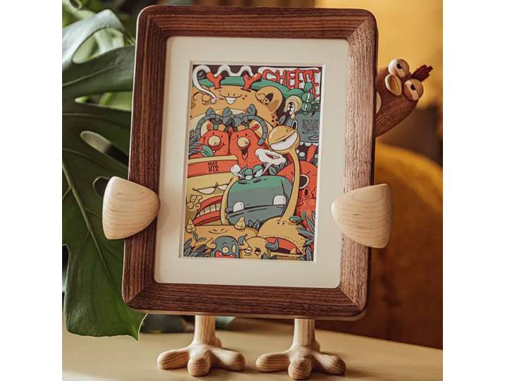 Cadre en bois créatif pour afficher les images de croissance des enfants et les décorations pour la maison, cache-cache, beau cadre photo